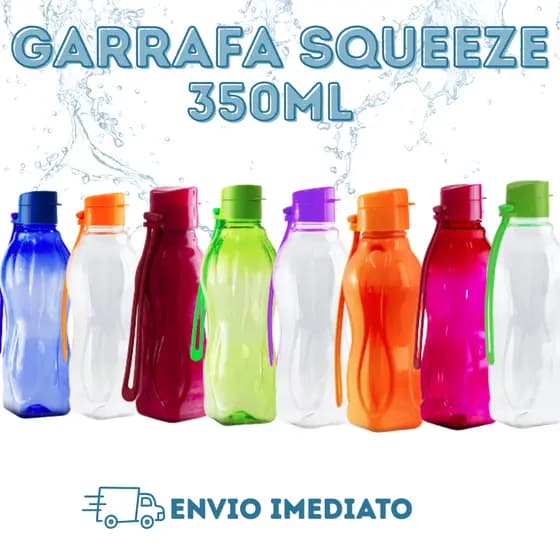 Kit 2 Garrafas Squeeze 350ml- Academia, Escolar, Lembrancinha