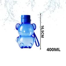 Kit 5 Garrafas Squeeze Ursinho 400ml- Garrafinha, Academia, Escolar, Lembrancinha