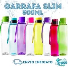 Kit 10 Garrafas Squeeze Slim- Academia, Escolar, Lembrancinha
