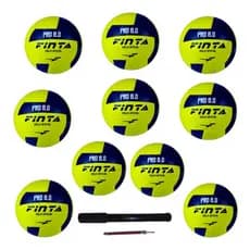 Kit 10 Bola De Vôlei Finta Pvc Reforçada Treino Jogo Oferta