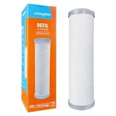 Refil Para Filtro Acquabios Aqua 230 Carbon Block 9.3/4" POU Limpeza Purificação Da Água