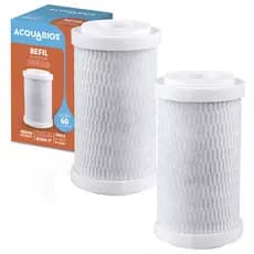 Kit 02 Refil de Reposição Filtro Com Torneira Acquabios Acqua 5" Carbon Block