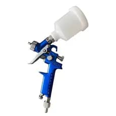 Mini Pistola Pulverizadora Compressor De Pintura Profissional HVLP4580 Por Gravidade H-2000 Copo 125ml Bico 0.8mm
