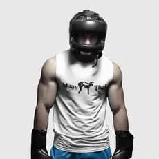 Camisa Regata Muay Thai Treino de Luta Em Algodão Confortável