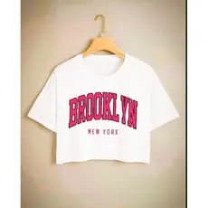 CROPPED FEMININO 100% ALGODÃO TENDÊNCIA BROOKLYN SOFISTICADO ACADEMIA SHOPPING