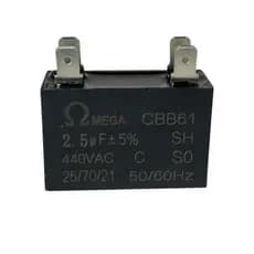 Capacitor Partida Ar Condicionado Cbb61 2,5uf 440v - Omega Original
