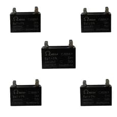 Kit com 5 Capacitores de Partida para Motor de Ventilador Ar Condicionado 5uFx440vca