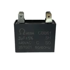Capacitor Partida Ar Condicionado Cbb61 3mf 450v - Omega Original