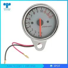 [Yitis] Tacômetro Tacho RPM Medidor Para Motocicleta Honda 0-13000RPM Universal 12V