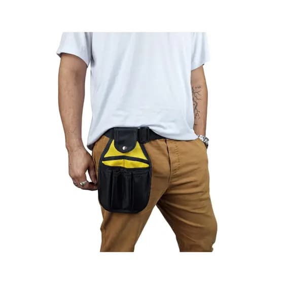 Porta Ferramentas Eletricista Lona Reforçada Cinto 7 Bolsos