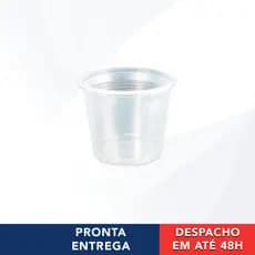 50 Potes Plásticos Descartáveis Transparentes Sem Tampa 250ml Copoplast