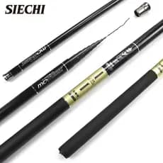 SIECHI Vara De Pesca Telescópica De Fibra De Carbono Super Leve E Dura 2.7M/3.6M/3.9M/4.5M/5.4M/6.3M/7.2M/8M/9M/10M