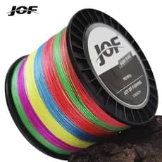 JOF 300m 500m 1000m 8 Fios Super Forte Japão PE Trançado Linha De Pesca Multifilament Trança Rosca