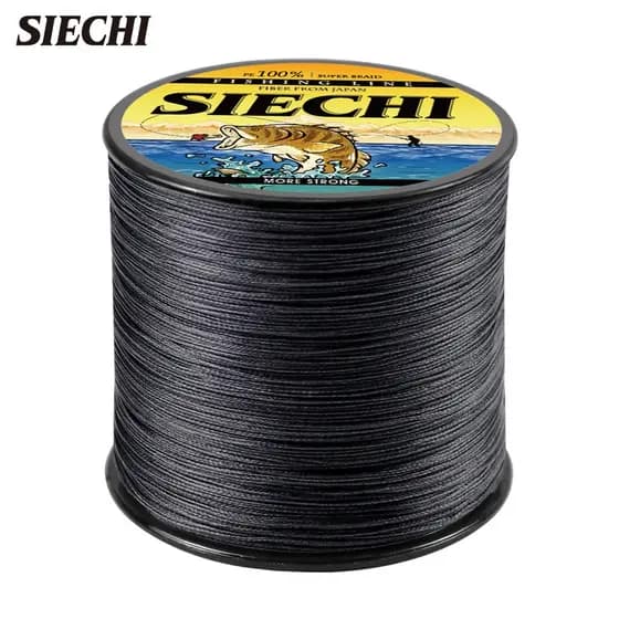 Linha de pesca Siechi Trançado 300m Linha de pesca no mar 4 Linha de pesca de PE Trançado Super Tensão principal de