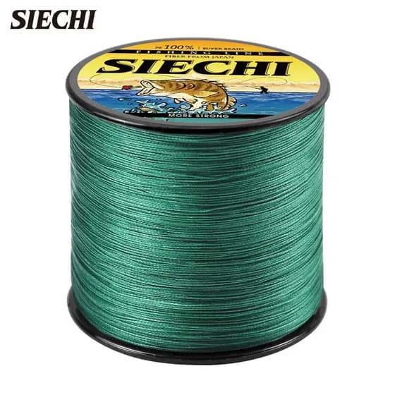 Linha de pesca Siechi Trançado Linha de pesca 300m Linha de pesca 4 Trançado de PE Resistente ao desgaste de no mar liso