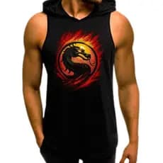 Regata Masculina Mortal Kombat Camiseta Gamer Jogador Luta