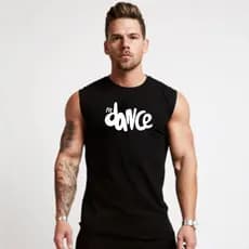 Regata Masculina Machão FitDance Dança Camiseta Longline Academia
