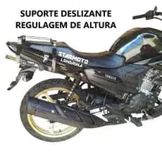 Suporte de Baú Deslizante FACTOR 150 (2015a2026), FACTOR 125 (2017a2026) e FAZER 150 (2013a2025)- Bagageiro Caixa Moto