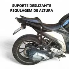 Suporte de Baú para FZ25 Fazer 250 de  2018 até 2026 - Bagageiro Deslizante de Correr para Caixa de Moto