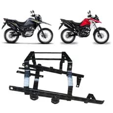 Suporte Baú Deslizante BROS 160 anos 2025 2026 e XRE 190 anos 2025 2026 - Bagageiro para Caixa de Moto