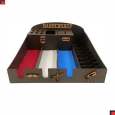 Suporte Organizador para Máquinas Barbeiro Barbeshop Barbearia Completo
