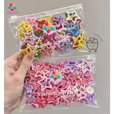 ANA1108 KIT Clipe de Cabelo Estrela Dopamina Presilhas Coloridas Antiderrapantes/Grampo Fofo