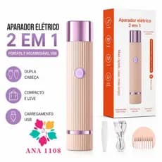Depilador elétrico delicadeza com sua pelecom navalha dupla Recarregável com Tecnologia avançada  Indolor