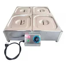 Buffet Térmico Rechaud 4 Cubas Elétrico Fast Máquinas 2500w Buffet Inox