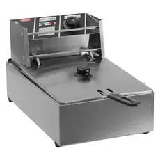 Fritadeira Elétrica 1 Cubas 5 Lts C/ Tampa Profissional 2500W