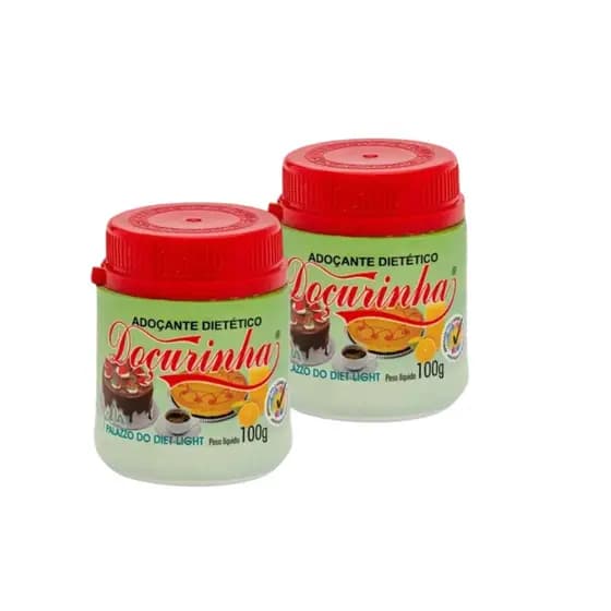 Kit 2 Un - Adoçante Dietético Doçurinha Pote 100g - Palazzo