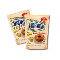 KIT 2 UN ADOÇANTE DIETÉTICO PACOTE 1Kg BOLOS E MASSAS - USEMETADE
