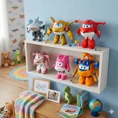 Boneco Super Wings Electric Heroes 2 em 1 Transforming 5" 12cm