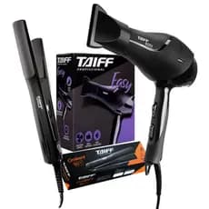 Kit Taiff Secador Easy 1700W e Prancha Taiff Cerâmica 180ºC