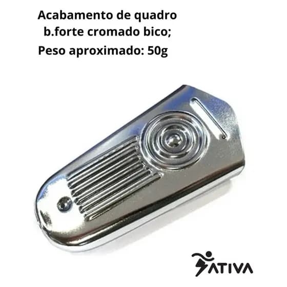 Acabamento de quadro b.forte cromado bico