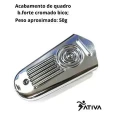 Acabamento de quadro b.forte cromado bico