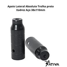 Apoio Lateral Absolute Trolha preto Xadrez Aço 38x110mm