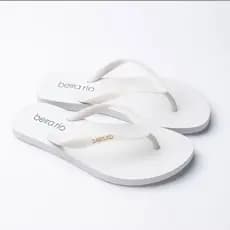 Chinelo feminino Beira Rio Branco casual preto original