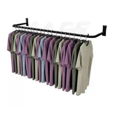 Arara de Roupas cabide Parede Reto 1.00 Metro Expositor de Roupas Cabideiro Lojas Casa