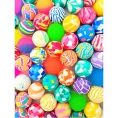 Bolinha Pula Pula /quica Bolinha / Bolinha Perereca / Bolinha Pula-pula  27mm Mix kit 100 bolinhas