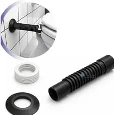 Tubo Preto Ligação Vaso Sanitário Flexível