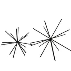 Ouriço Decorativo em Metal – Design Moderno e Sofisticado– Preto e Dourado.