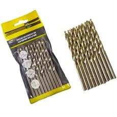 Jogo Broca 5mm Aço Rápido Para Ferro Metal Alumínio 10 Peças