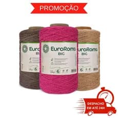Barbante EuroRoma Big Cone Colorido Nr 6 1830m 1,8Kg - Cores - Tricô / Crochê