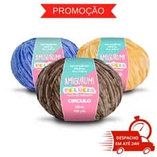 Linha Amigurumi PELUCIA 131mt Círculo - Pelúcia de Verdade