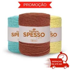 Barbante EuroRoma Spesso 16 Fios TEX 2362 381m 1kg Crochê Macramê