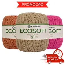 Barbante EuroRoma Ecosoft Número 4 - 300g / 483 metros - Fio Macio