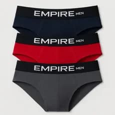 Kit 3 Cueca Slip em Microfibra Forro Algodão Roupas Masculinas
