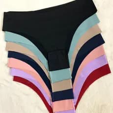 Kit 10 Calcinhas Feminina Tanga No Corte a Laser Calcinha Confortável Sem Costura