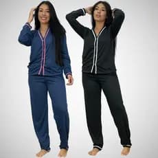 Pijama Feminino Longo de Botão Amamentação Pijama Gestante Pijama Americano Maternidade