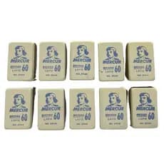 Kit Borrachas Antigas Mercur Record Nº40 / Nº60 – Clássicas Colecionáveis Vintage